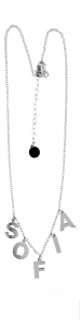 Collana Arial Black da 2 a 5 lettere | Argento 925